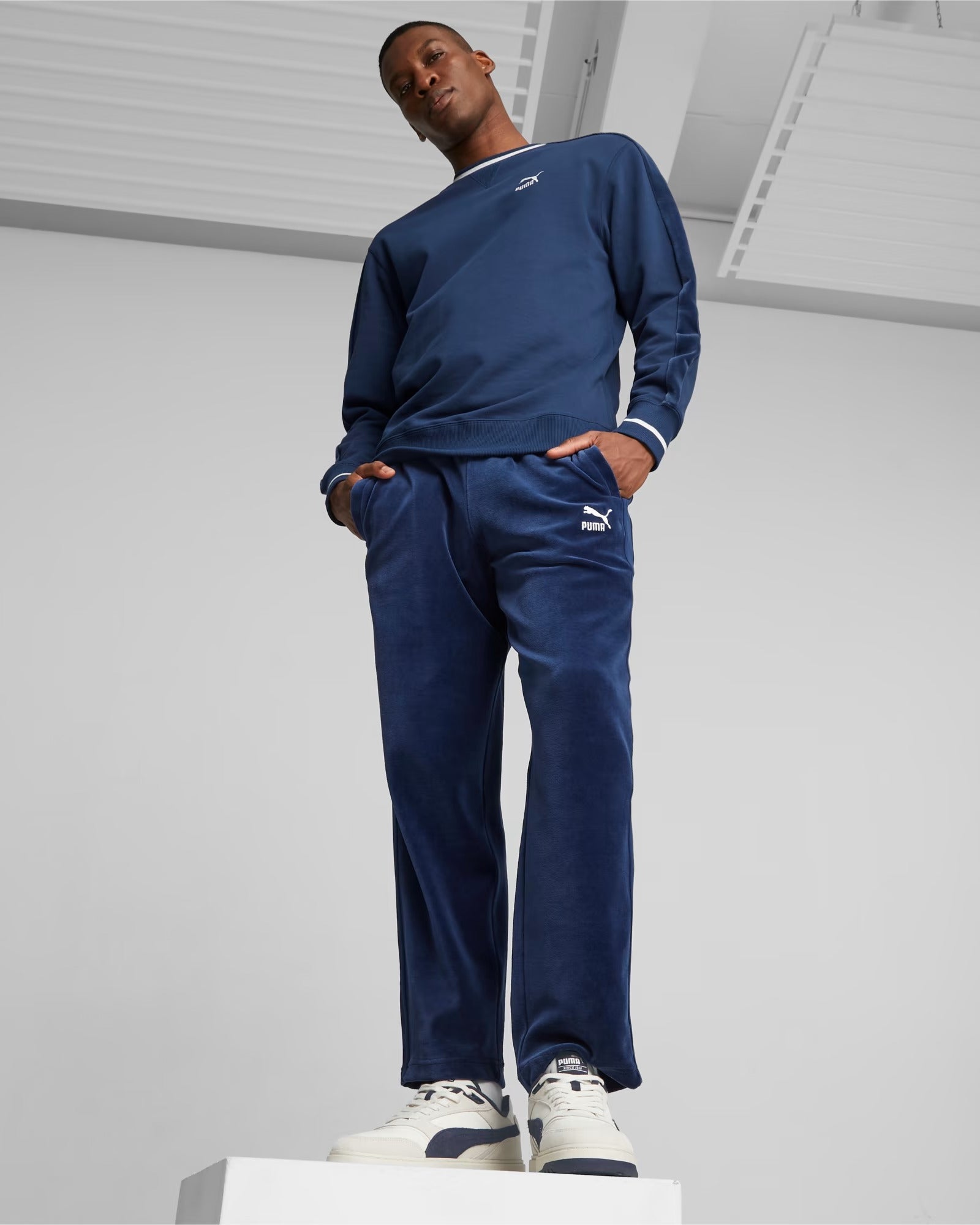 Puma Doublecourt Premium Branco/Marinho Puma