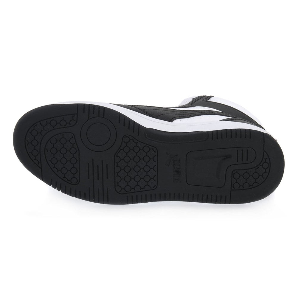 Puma Rebound V6 Mid Jr Branco/Preto Puma
