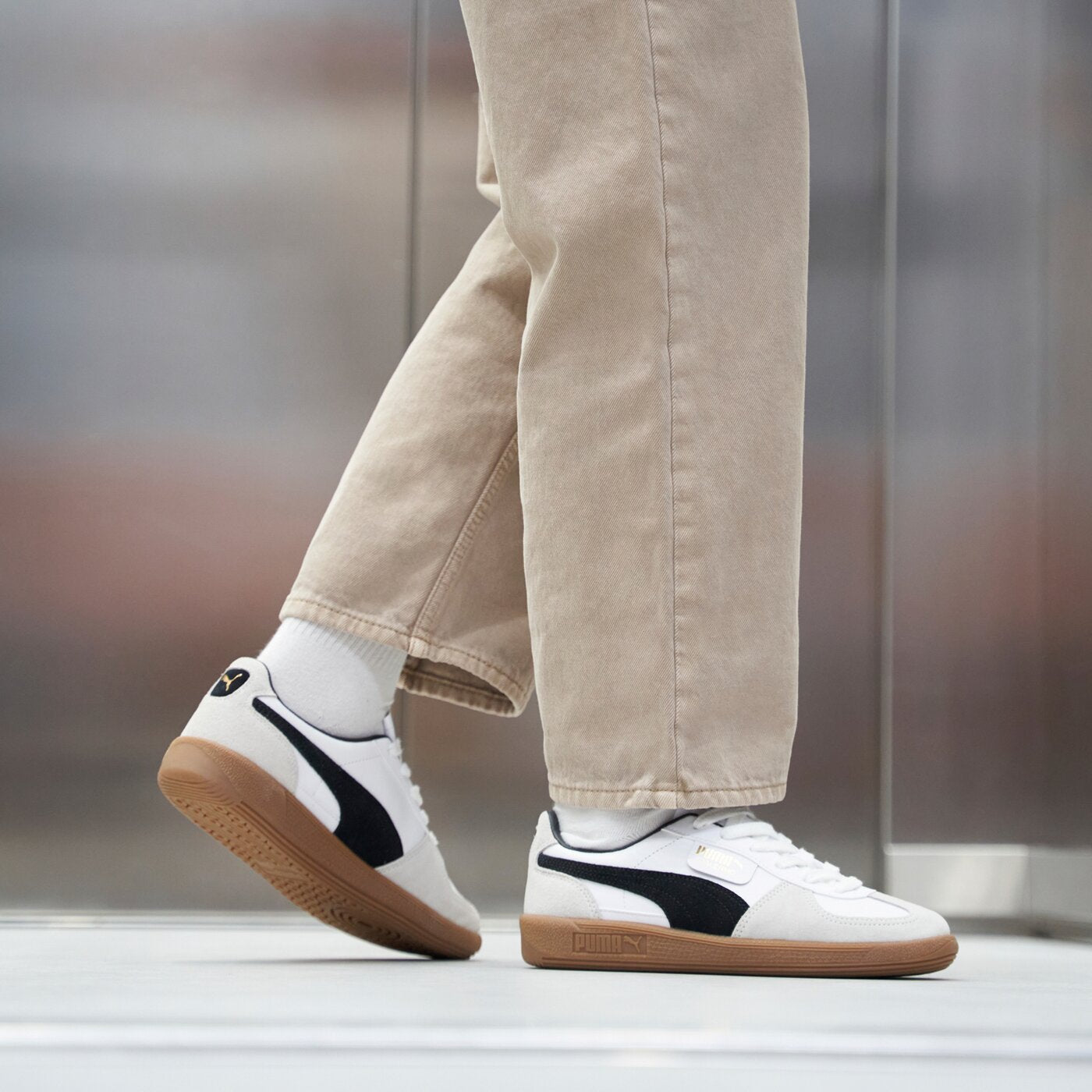 Puma Palermo Lth Branca/Preto Puma