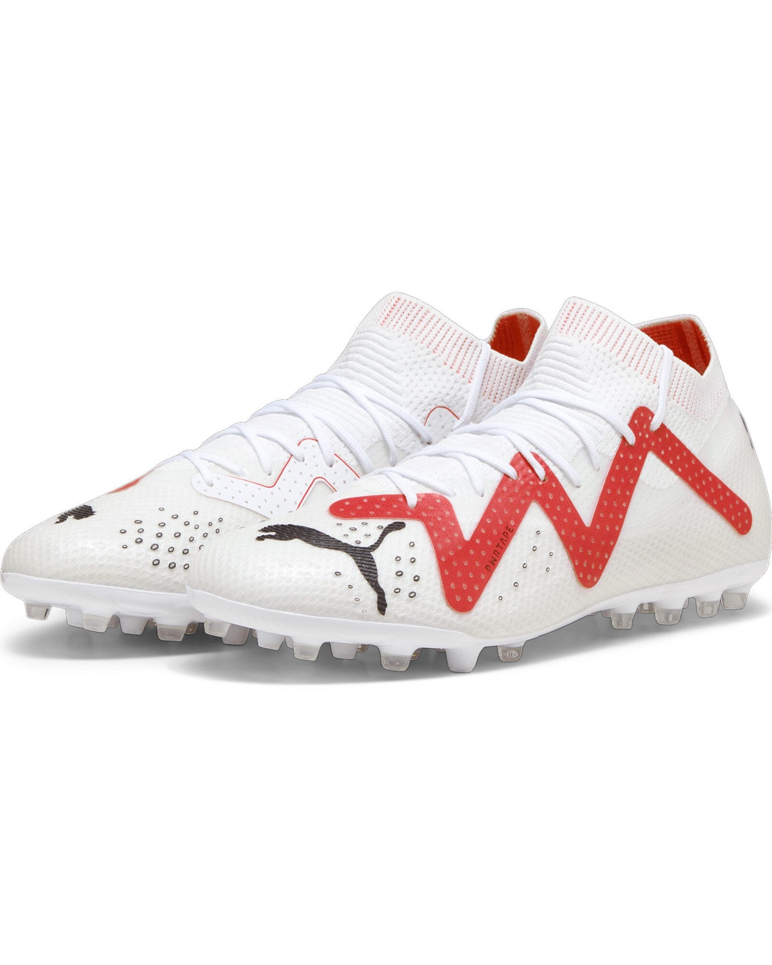 Puma Future Pro MG Branca/Vermelha Puma