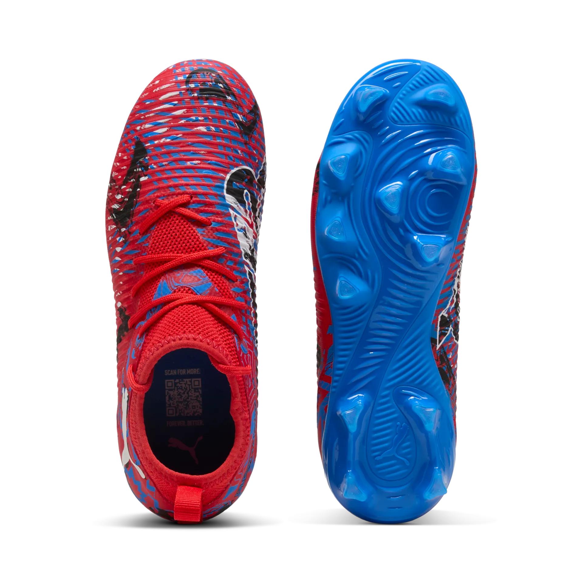 Chuteiras Puma Future 8 Match Play FG/AG Jr Vermelhas Puma