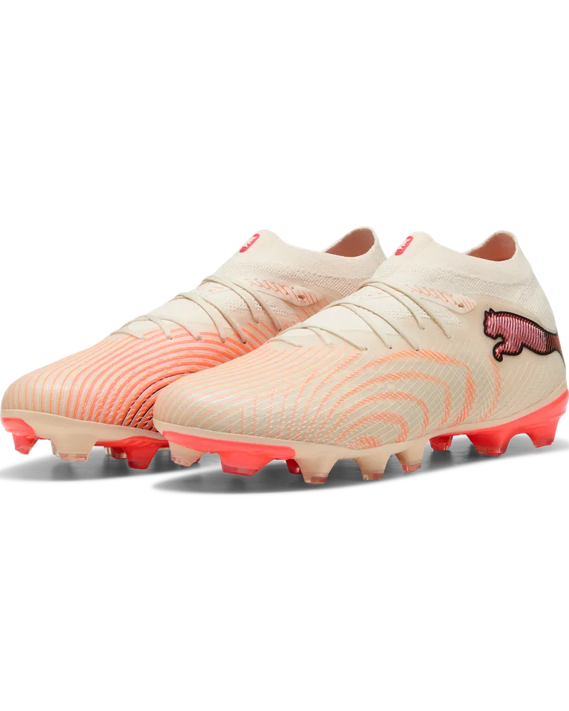 Chuteiras Puma Future 9 Pro FG/AG Bege/Laranja Puma