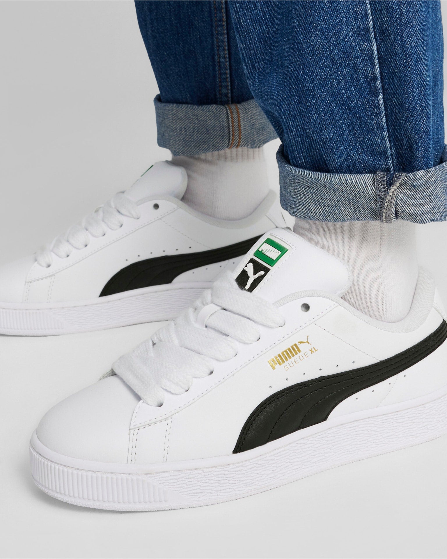 Puma Suede XL Lth Branca/Preta Puma