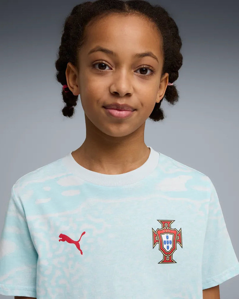 T-shirt Criança Puma Portugal FPF Culture 26 Azul Puma