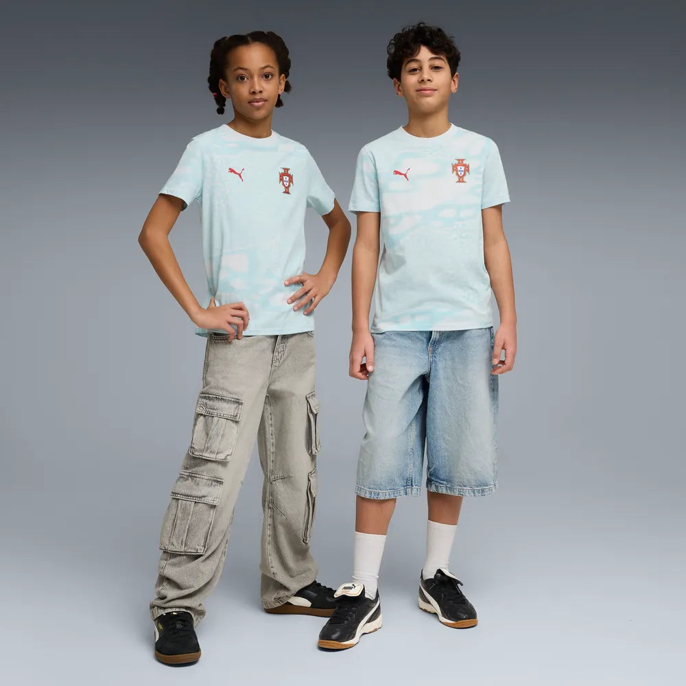 T-shirt Criança Puma Portugal FPF Culture 26 Azul Puma