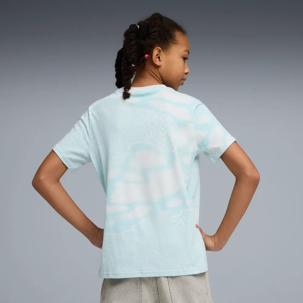 T-shirt Criança Puma Portugal FPF Culture 26 Azul Puma