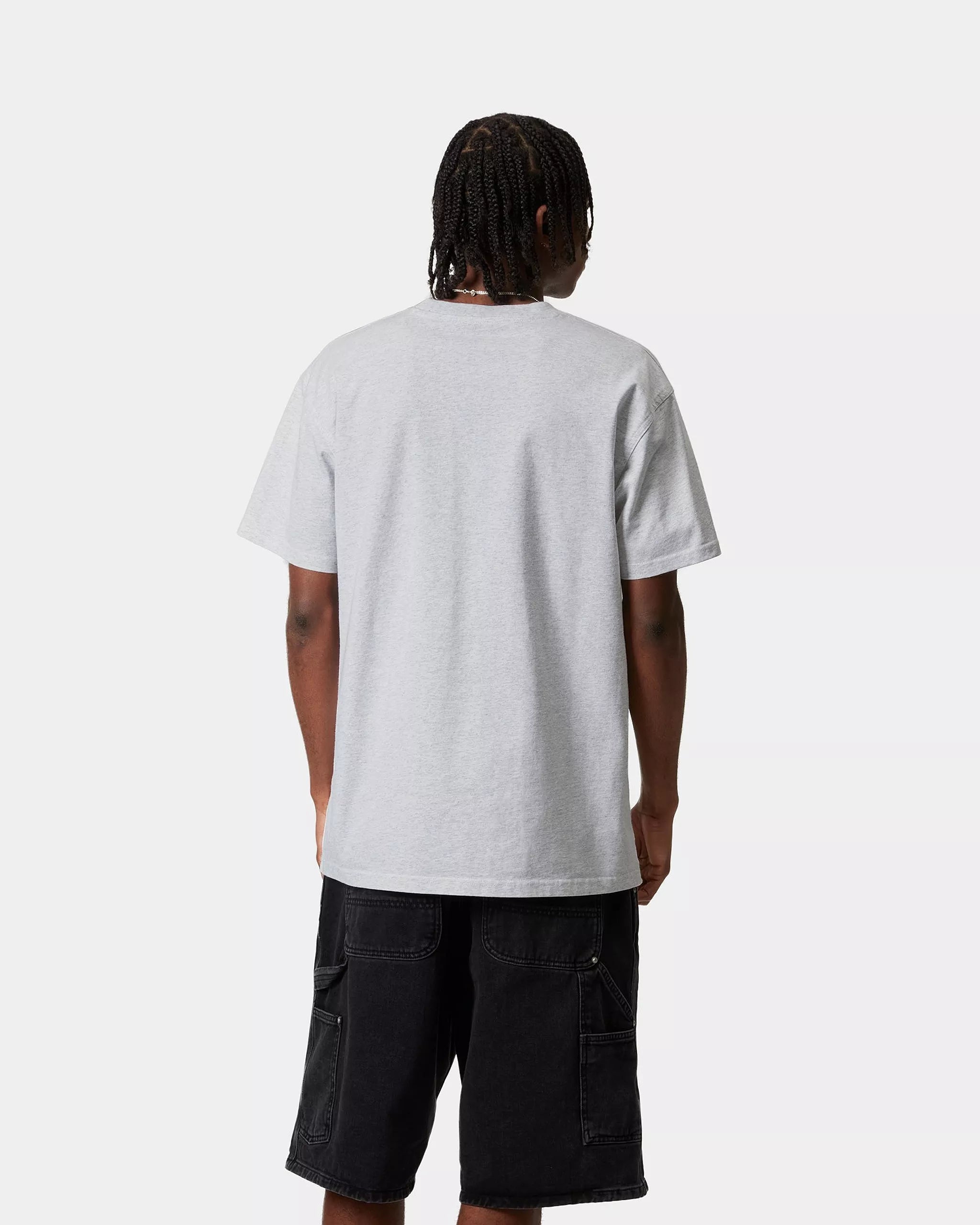 Carhartt WIP T-shirt American Script Cinzento Carhartt