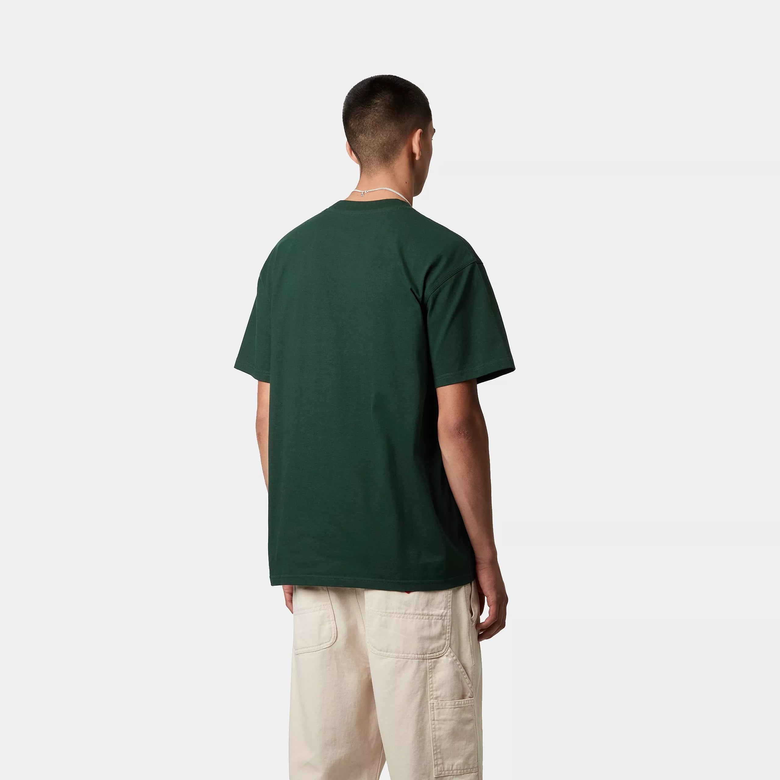 Carhartt WIP T-shirt American Script Verde Carhartt