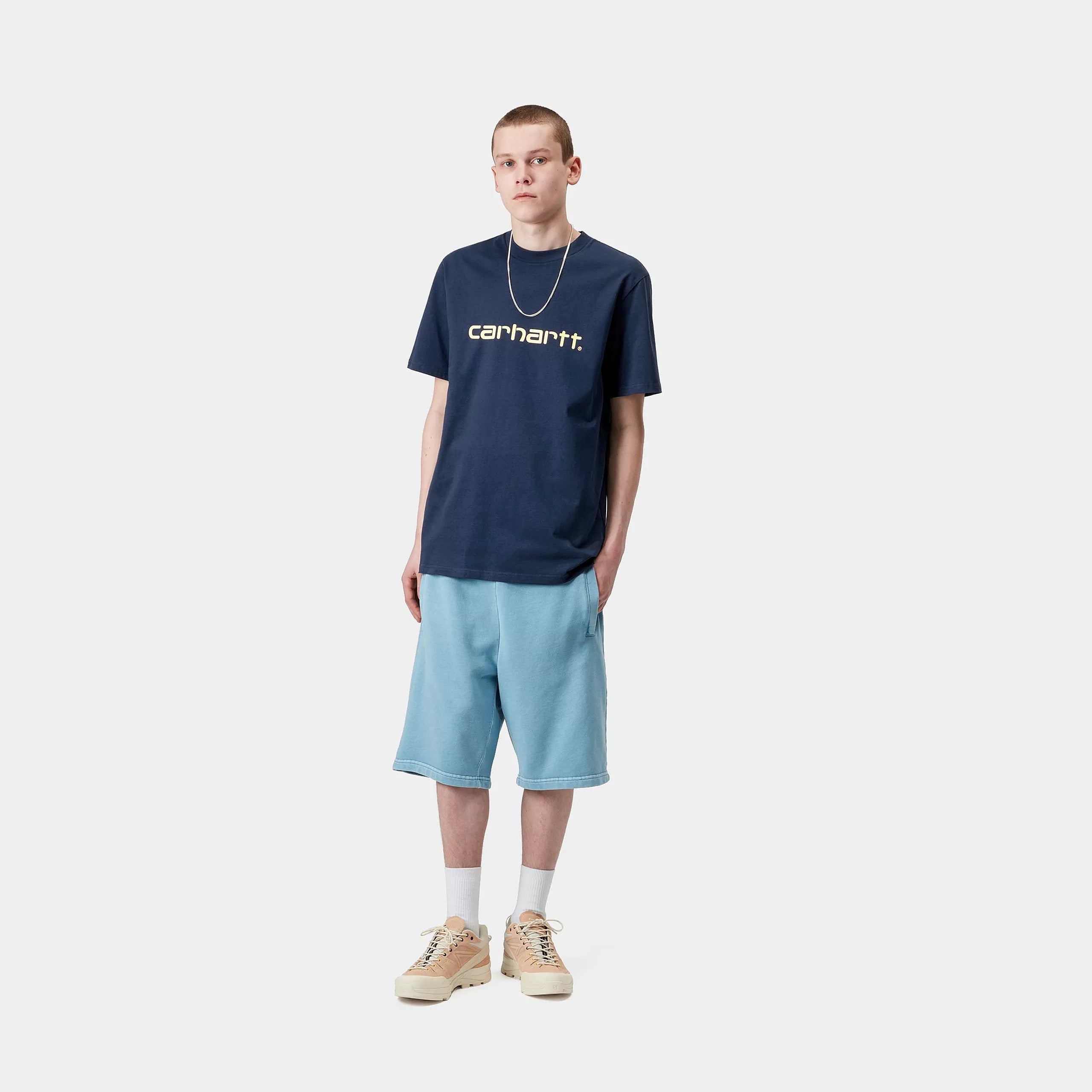 Carhartt WIP T-shirt Script Marinho Carhartt