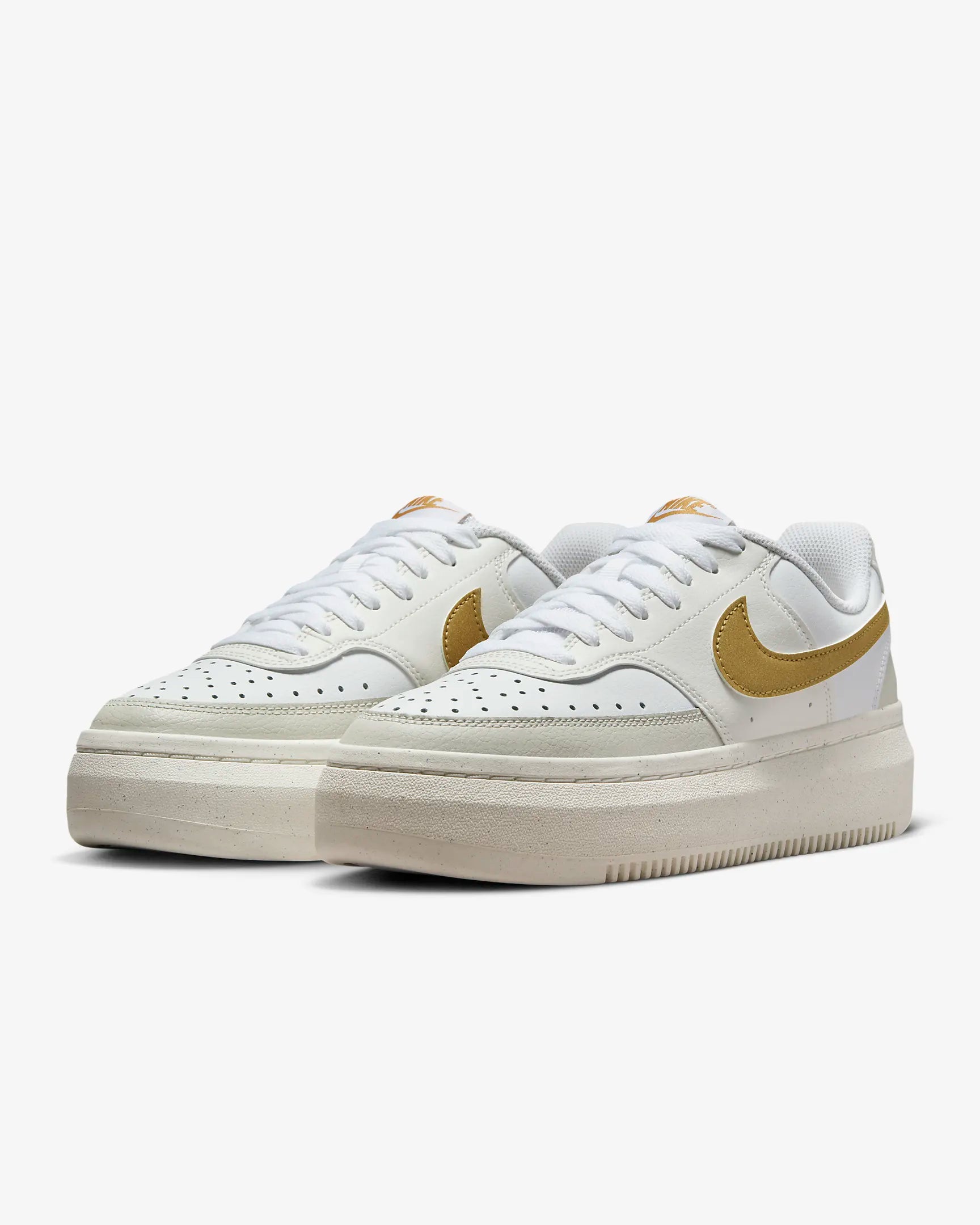 Nike Court Vision Alta Branco/Dourado Nike