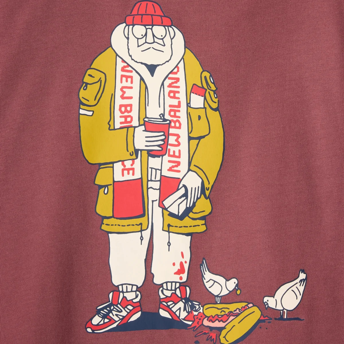 New Balance T-Shirt Spectator Bordô New Balance