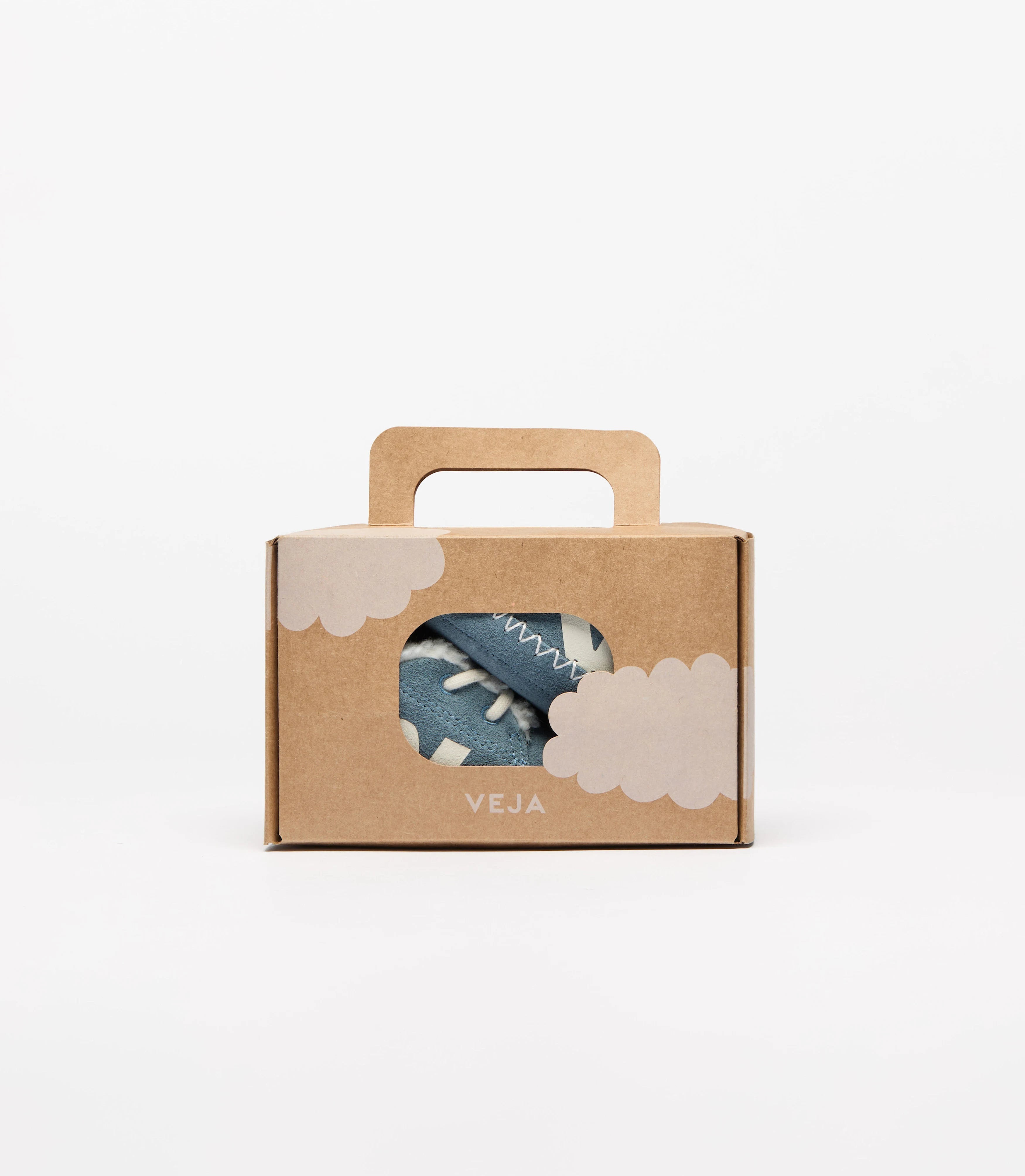 Veja Baby Winter Light ZZ Suede Azul Veja