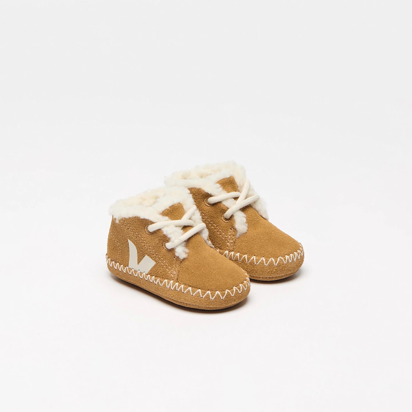 Veja Baby Winter Light ZZ Suede Castanho Veja