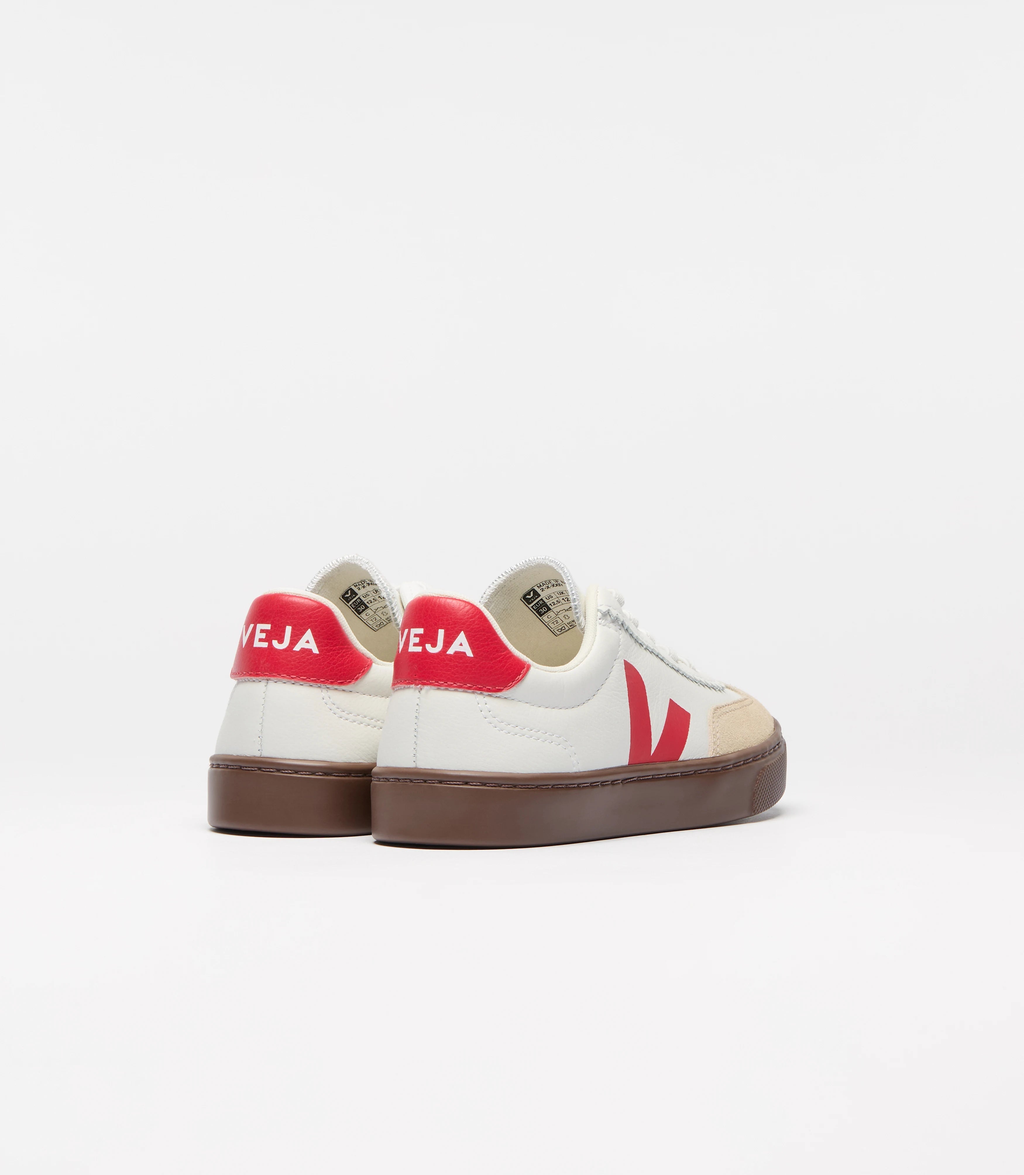 Veja Small Volley O.T Leather Branco/Vermelho Veja