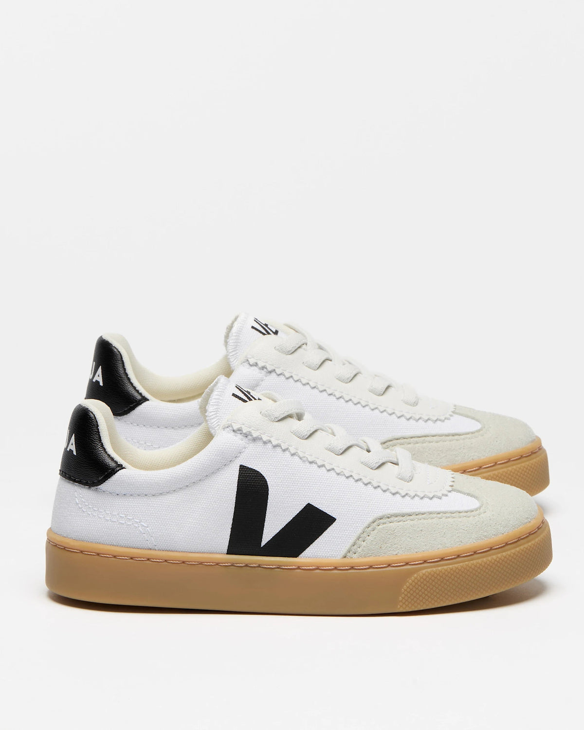 Veja Small Volley Canvas Branco/Preto Veja