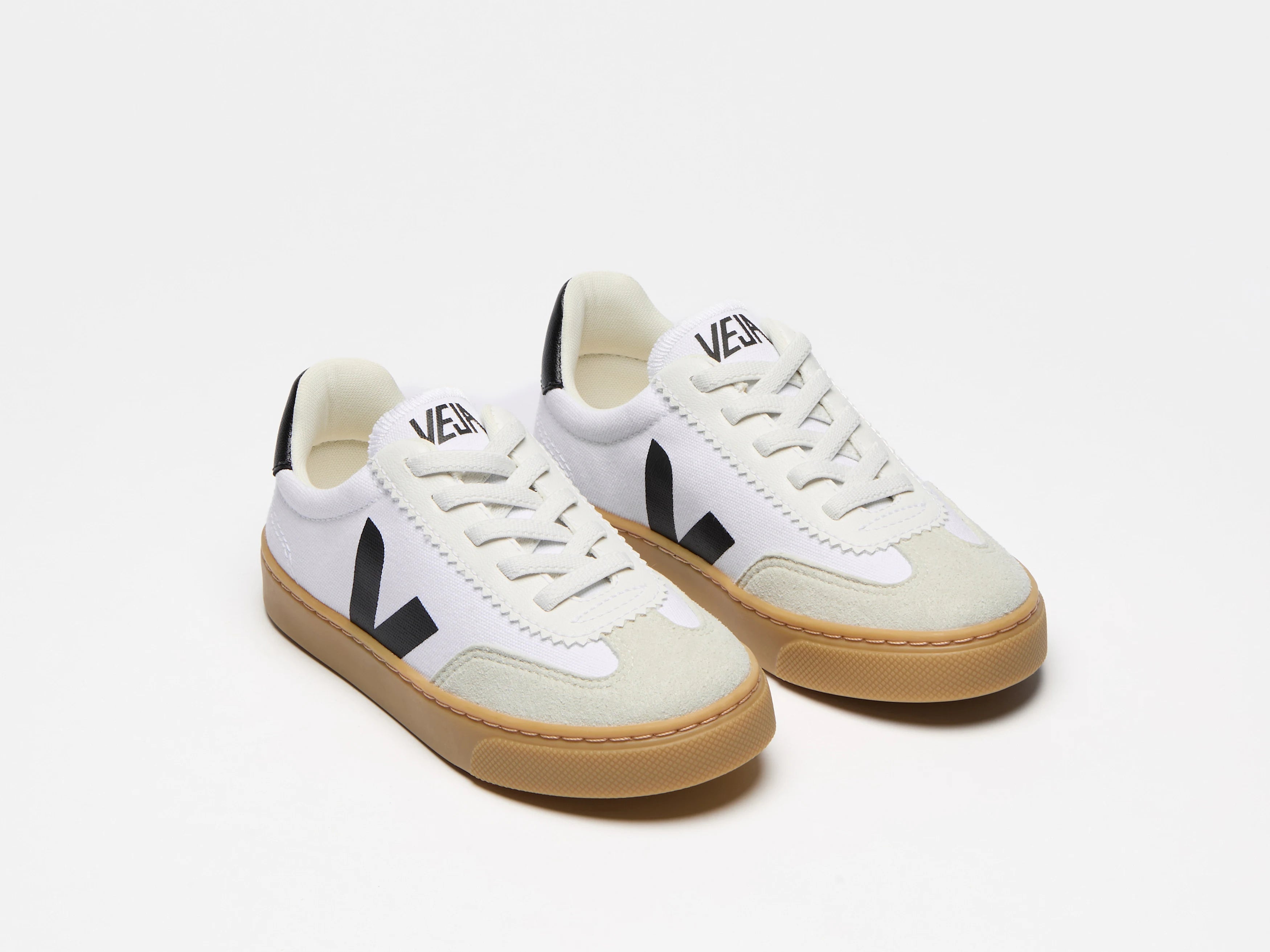 Veja Small Volley Canvas Branco/Preto Veja