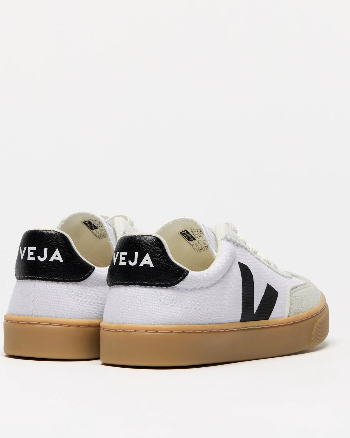 Veja Small Volley Canvas Branco/Preto Veja