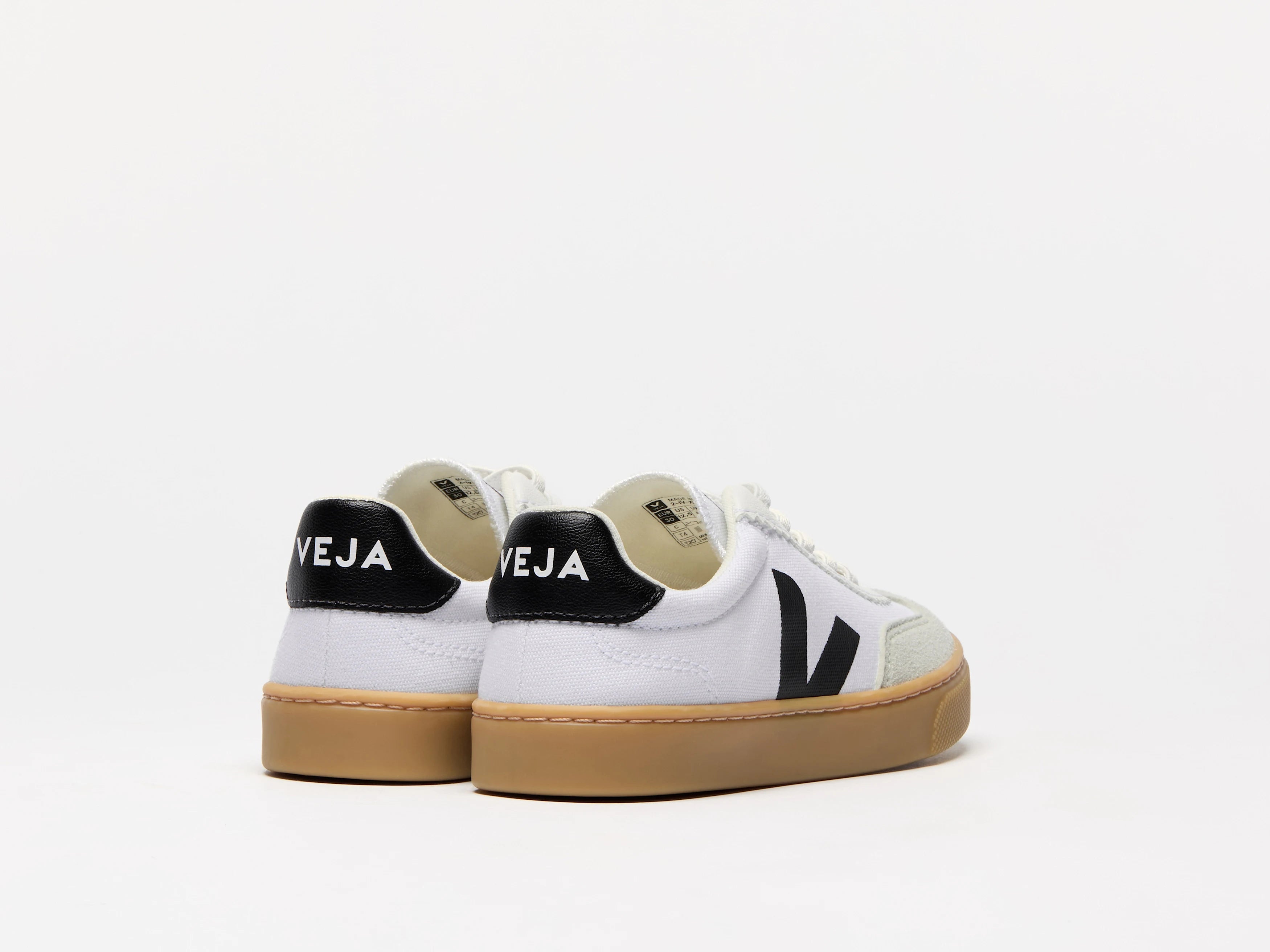 Veja Small Volley Canvas Branco/Preto Veja