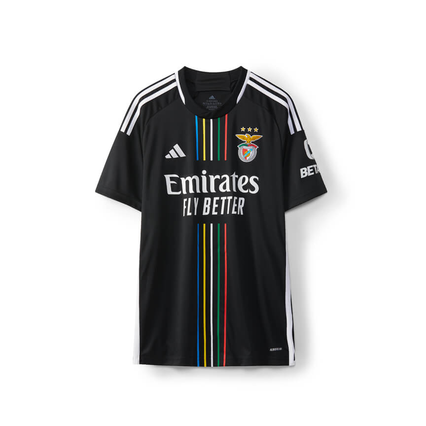 Kit Adidas Benfica Alternativo Júnior 23/24 Preto Adidas