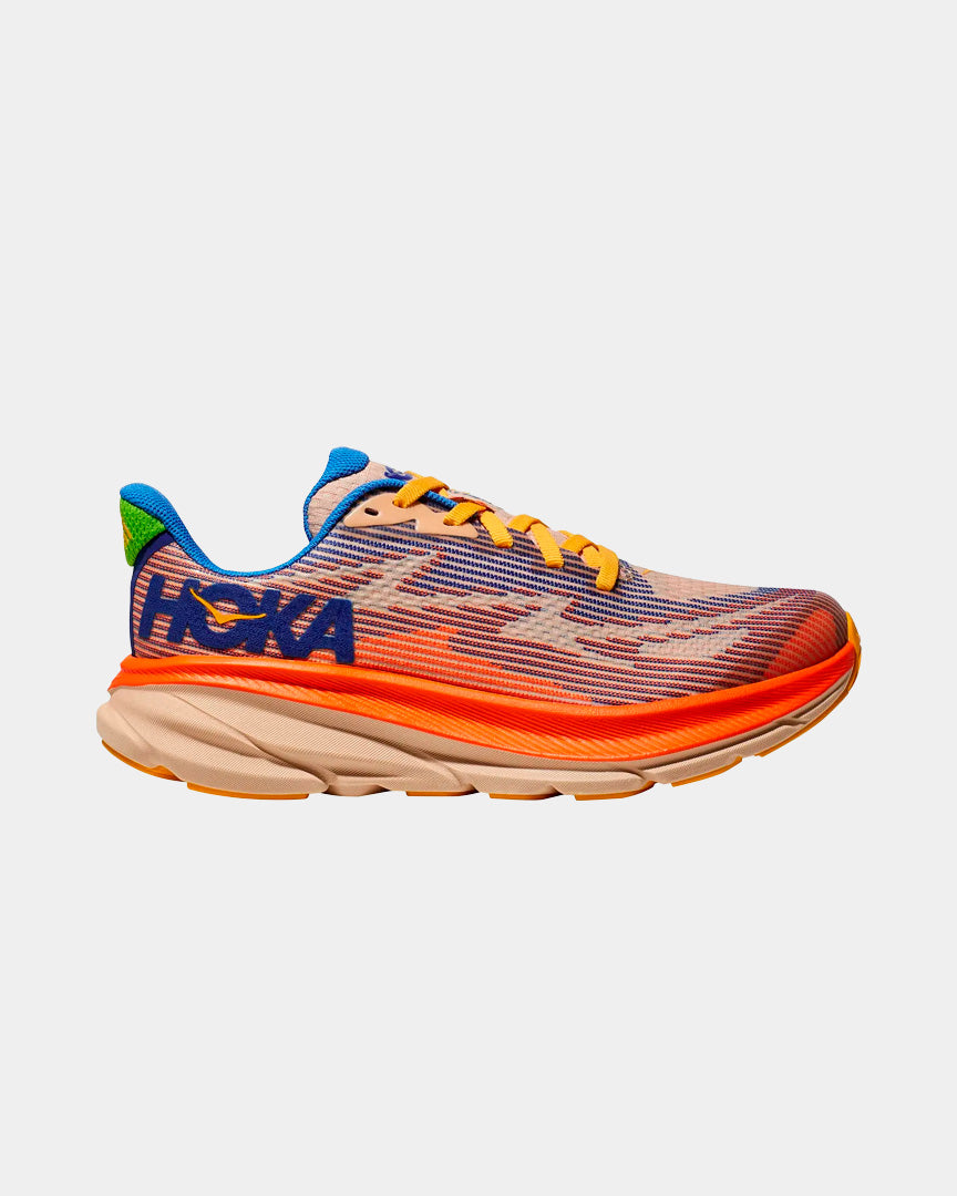 Hoka Clifton 9 Júnior Laranja/Azul 1131170URN