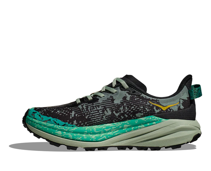 Hoka Trail Speed Goat 6 Preto/Verde Hoka