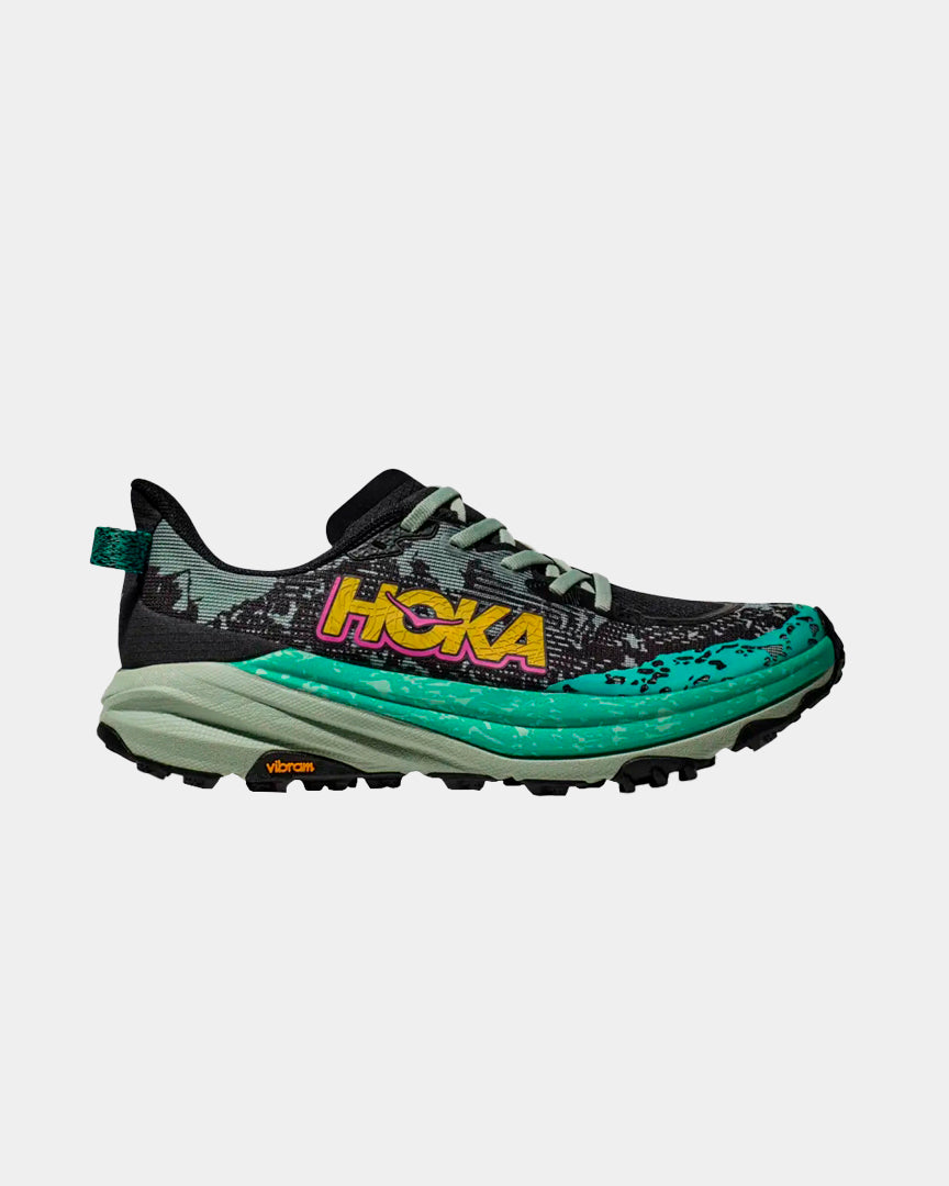 Hoka Trail Speed Goat 6 Preto/Verde 1147811BLVR