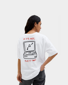 JJXX T-shirt JXNINA Loose Branca 12273776