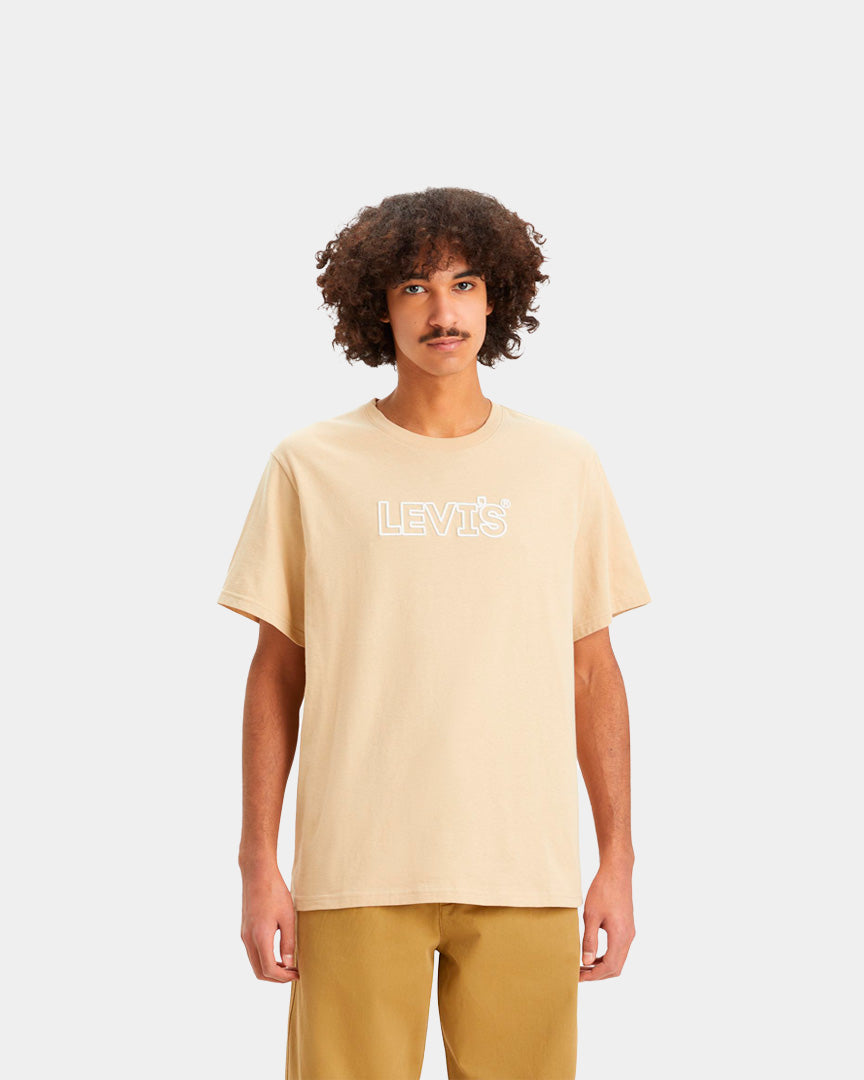 Levi´s T-shirt Gráfica Relaxada Bege 161431478