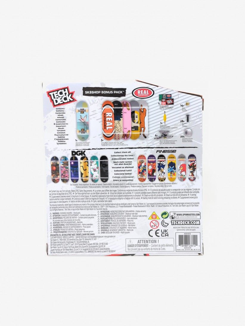 Tech Dech Skate Miniatura Shop Bonus Multicolor Tech Deck