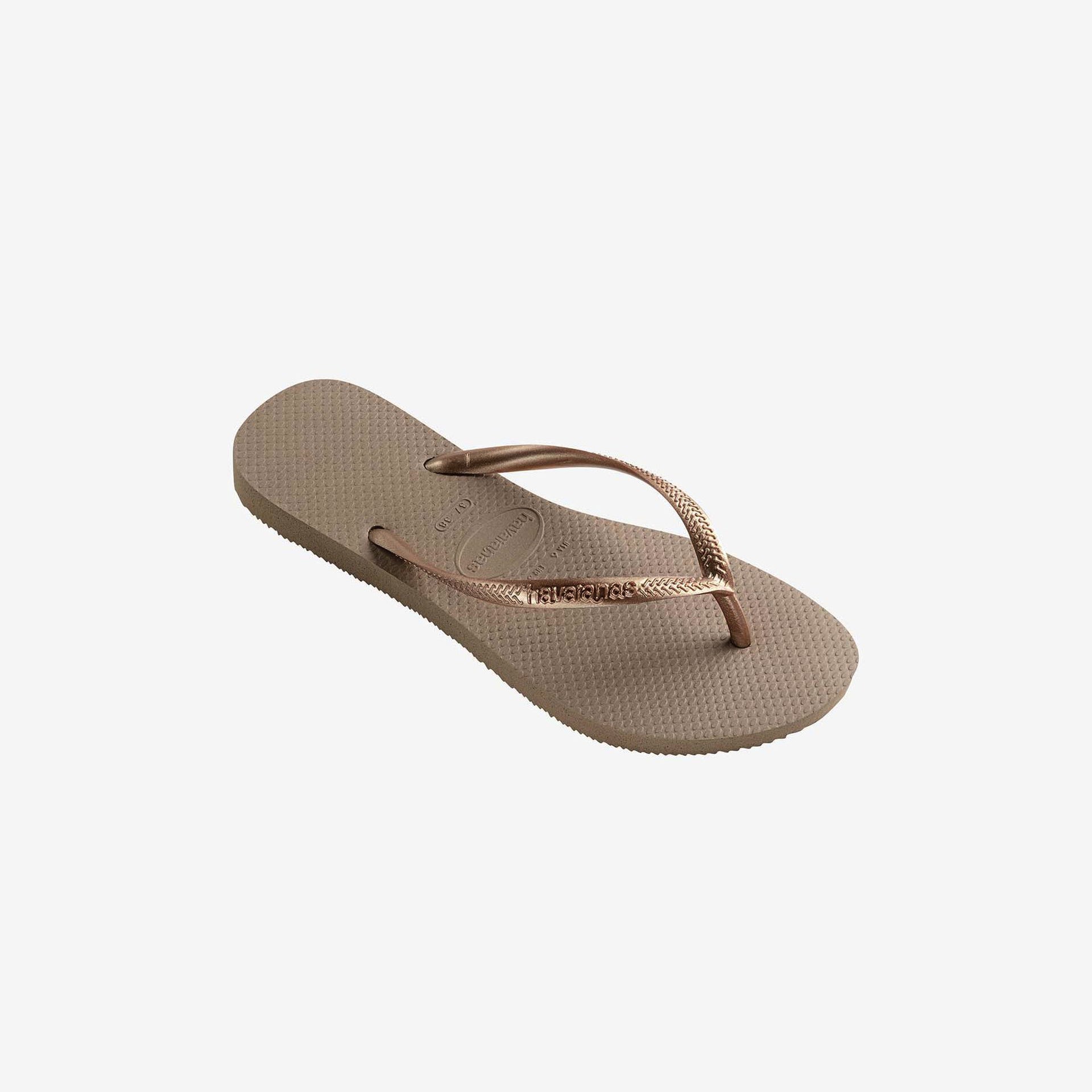Havaianas Chinelos Slim Rosa Douradas Havaianas