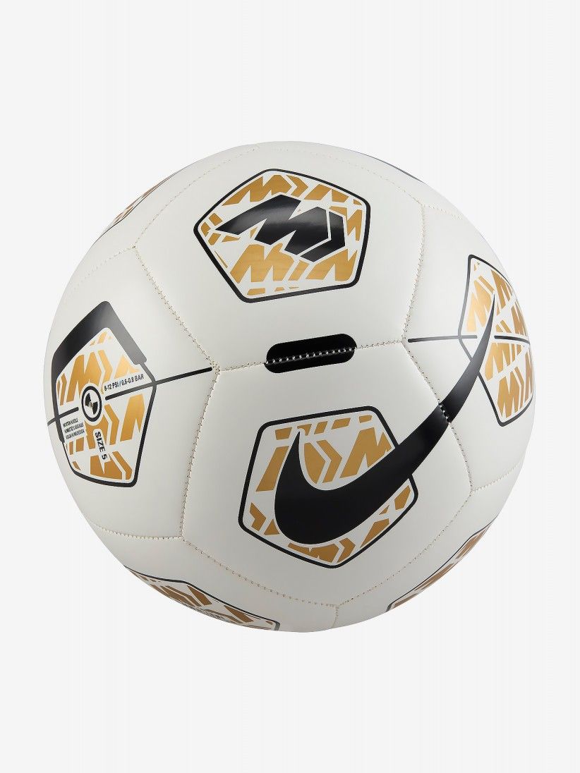 Bola Nike Mercurial SP24 Branco/Dourado Nike