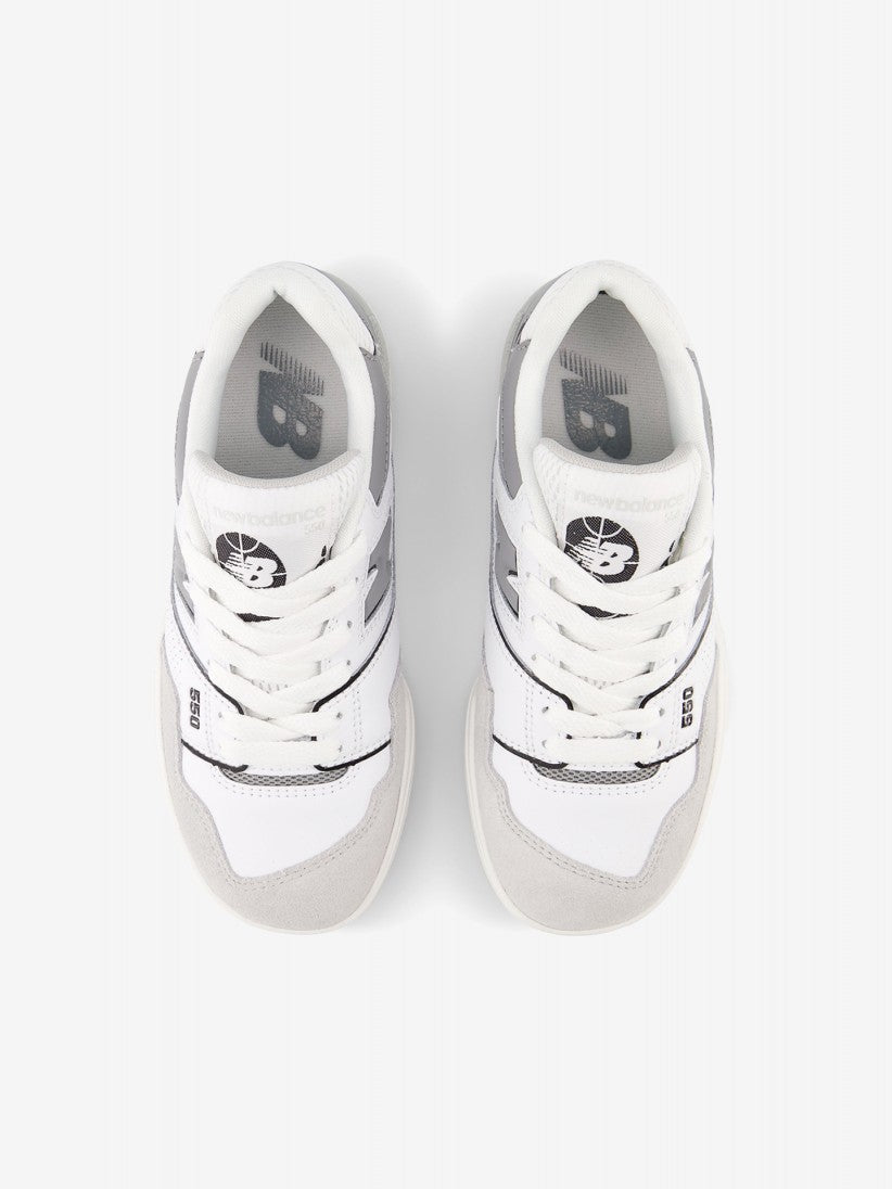 New Balance 550 Criança Branca/Cinza New Balance