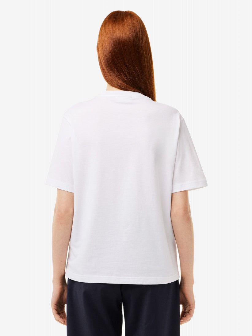 Lacoste T-Shirt Relaxed Fit Branca Lacoste