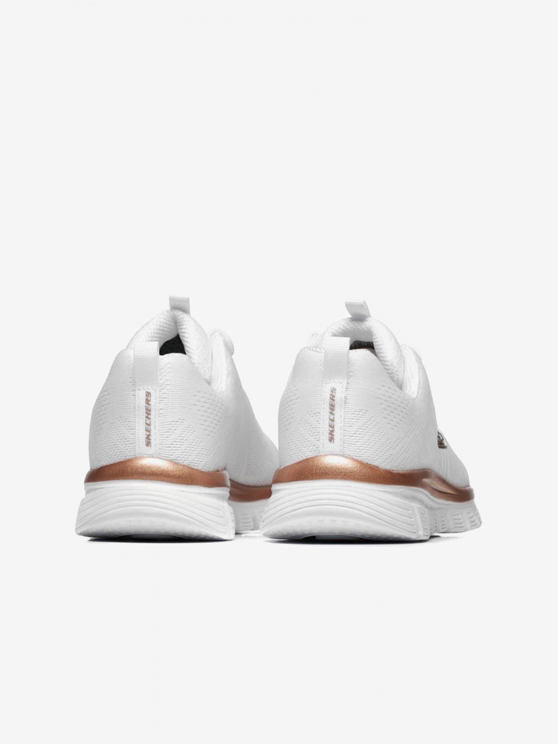 Sapatilhas Skechers Get Connected Branca/Dourada Skechers 