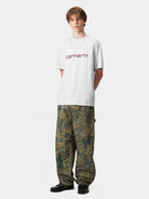 Carhartt WIP T-Shirt S/S Script Cinza/Bordô Carhartt 