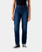 Levi´s Calça de Ganga 724 High Rise Straight  Marinho 188830304