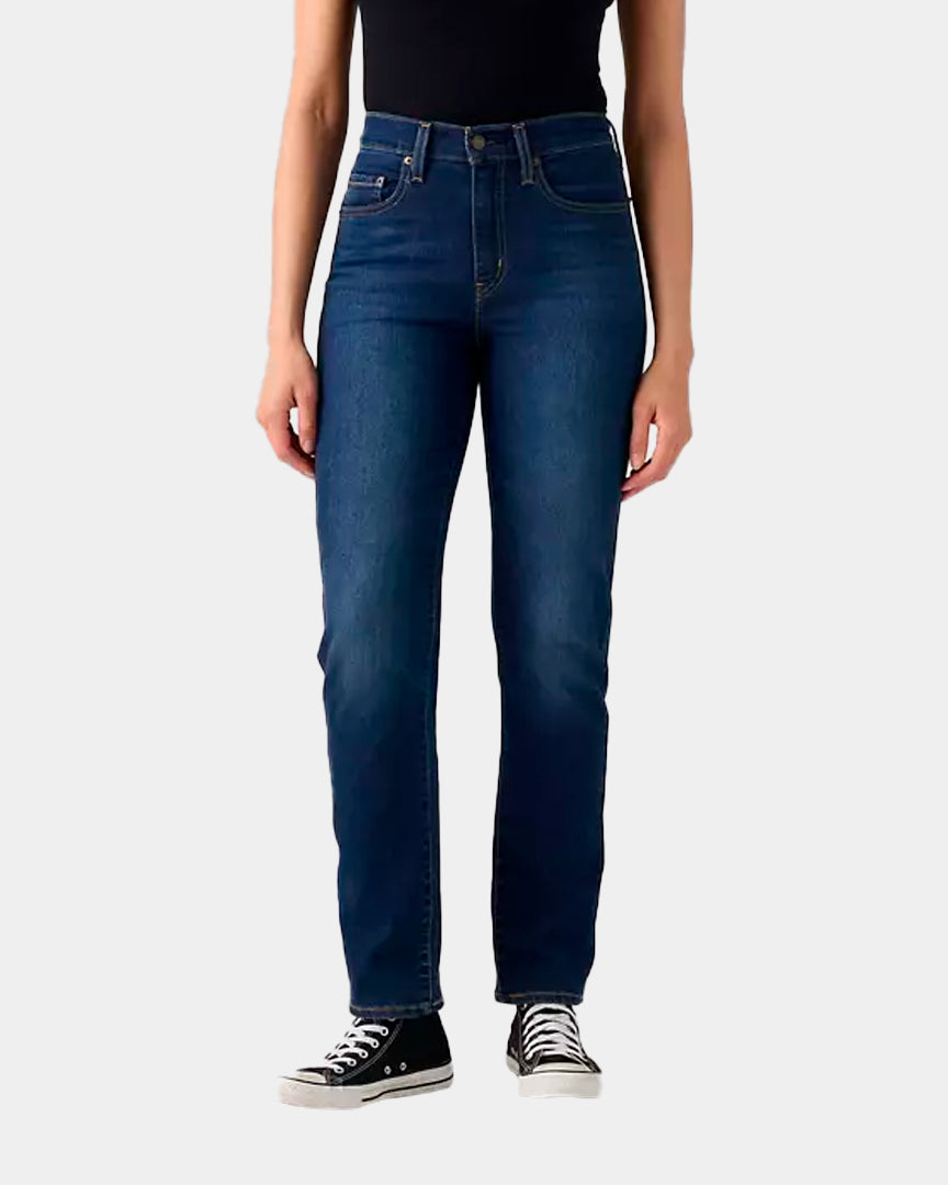 Levi´s Calça de Ganga 724 High Rise Straight  Marinho 188830304