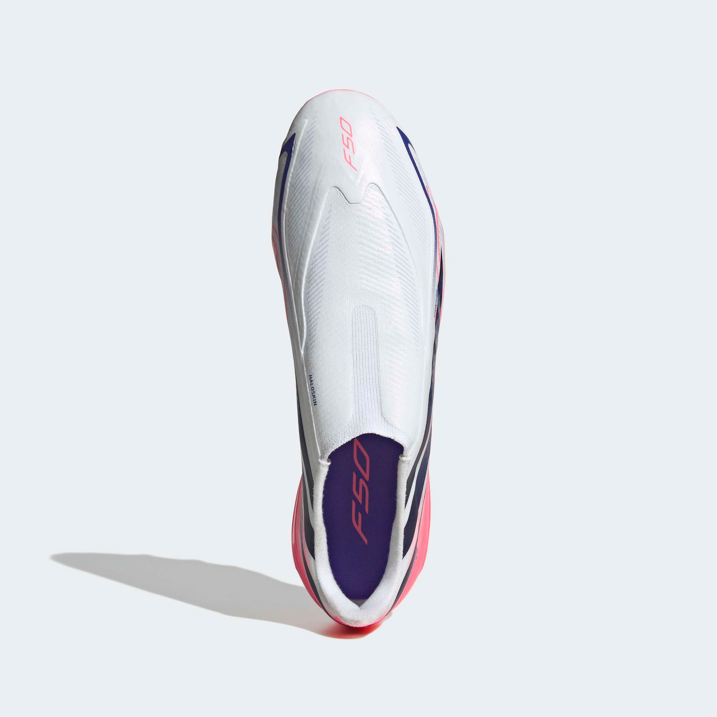 Chuteiras Adidas F50 Hyperfast League LL AG Branca/Rosa Adidas 