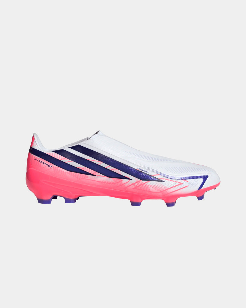 Chuteiras Adidas F50 Hyperfast League LL FG Branca/Rosa Adidas 