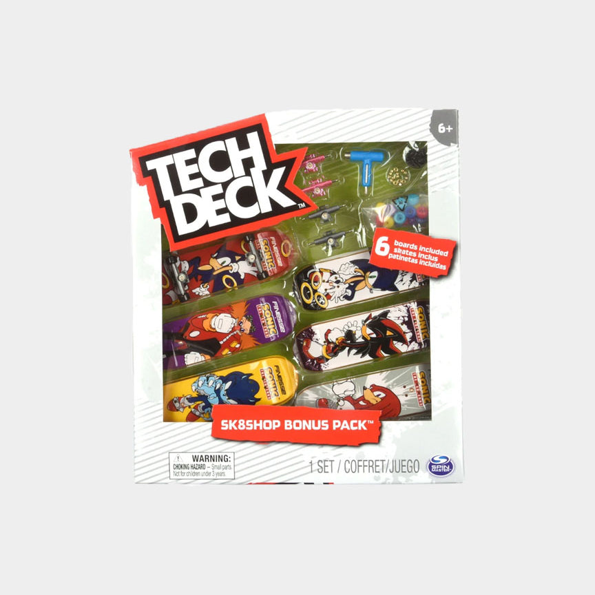 Tech Dech Skate Miniatura Shop Bonus - Sonic Multicolor