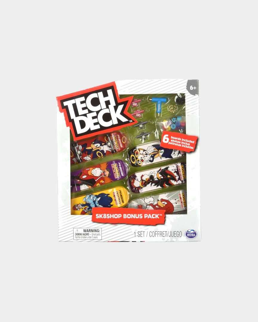 Tech Dech Skate Miniatura Shop Bonus - Sonic Multicolor