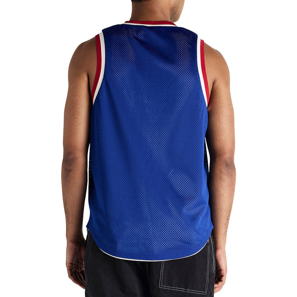 Deus Ex Machina T-Shirt de Alças Reversível Bege/Azul Deus Ex Machina 