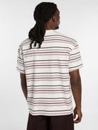 T-shirt Homem Dickies East Liberty Stripe Bege/Rosa Dickies 