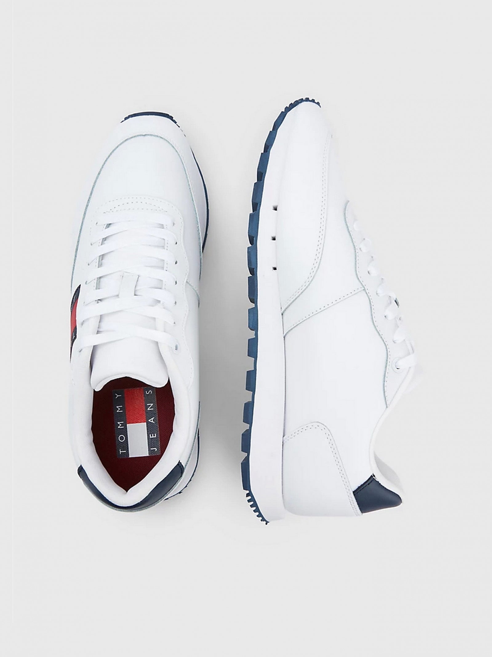 Tommy Hilfiger Leather Runner Branca Tommy Hilfiger