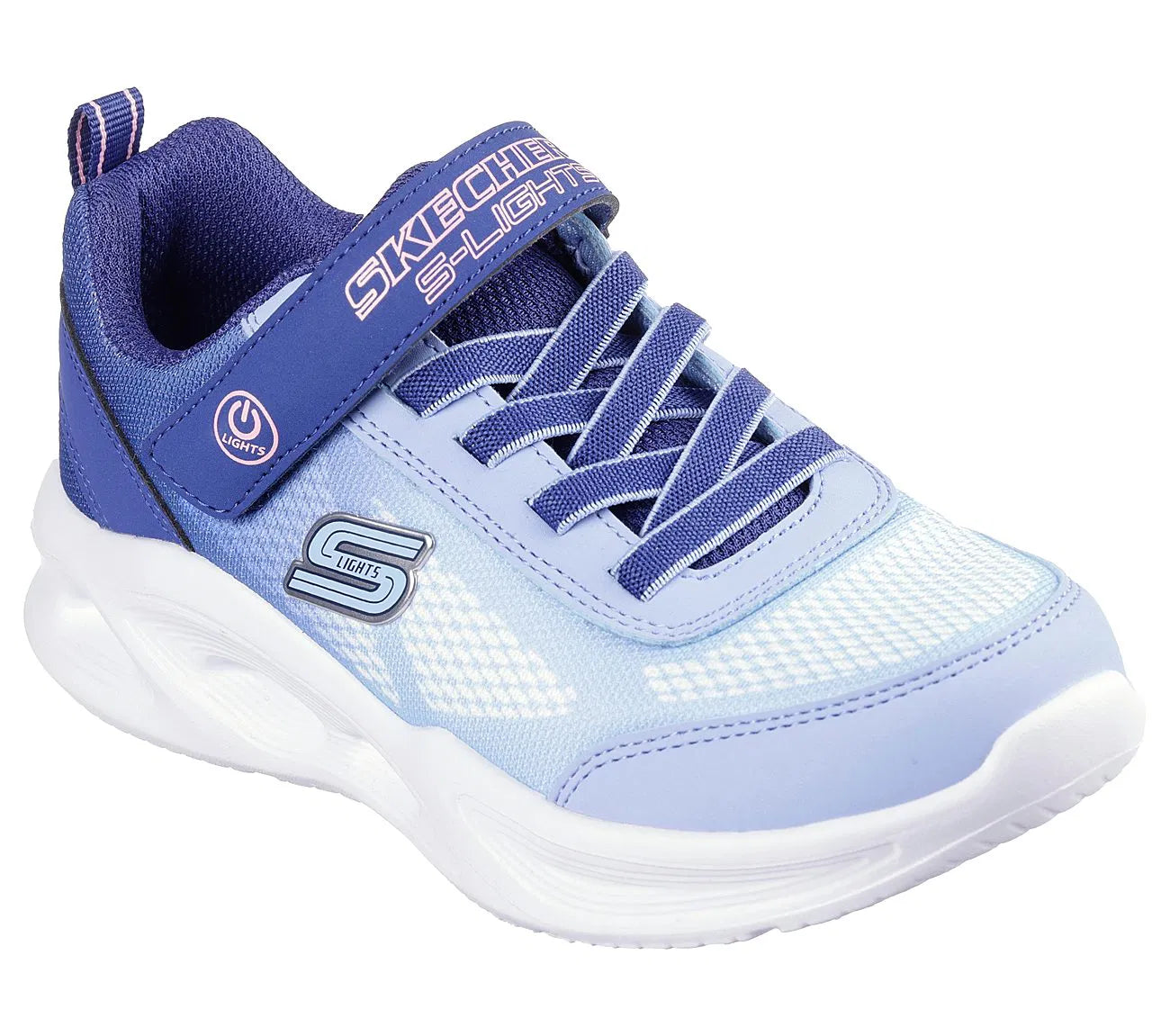 Skechers S-Lights Glow Azul/Rosa Skechers