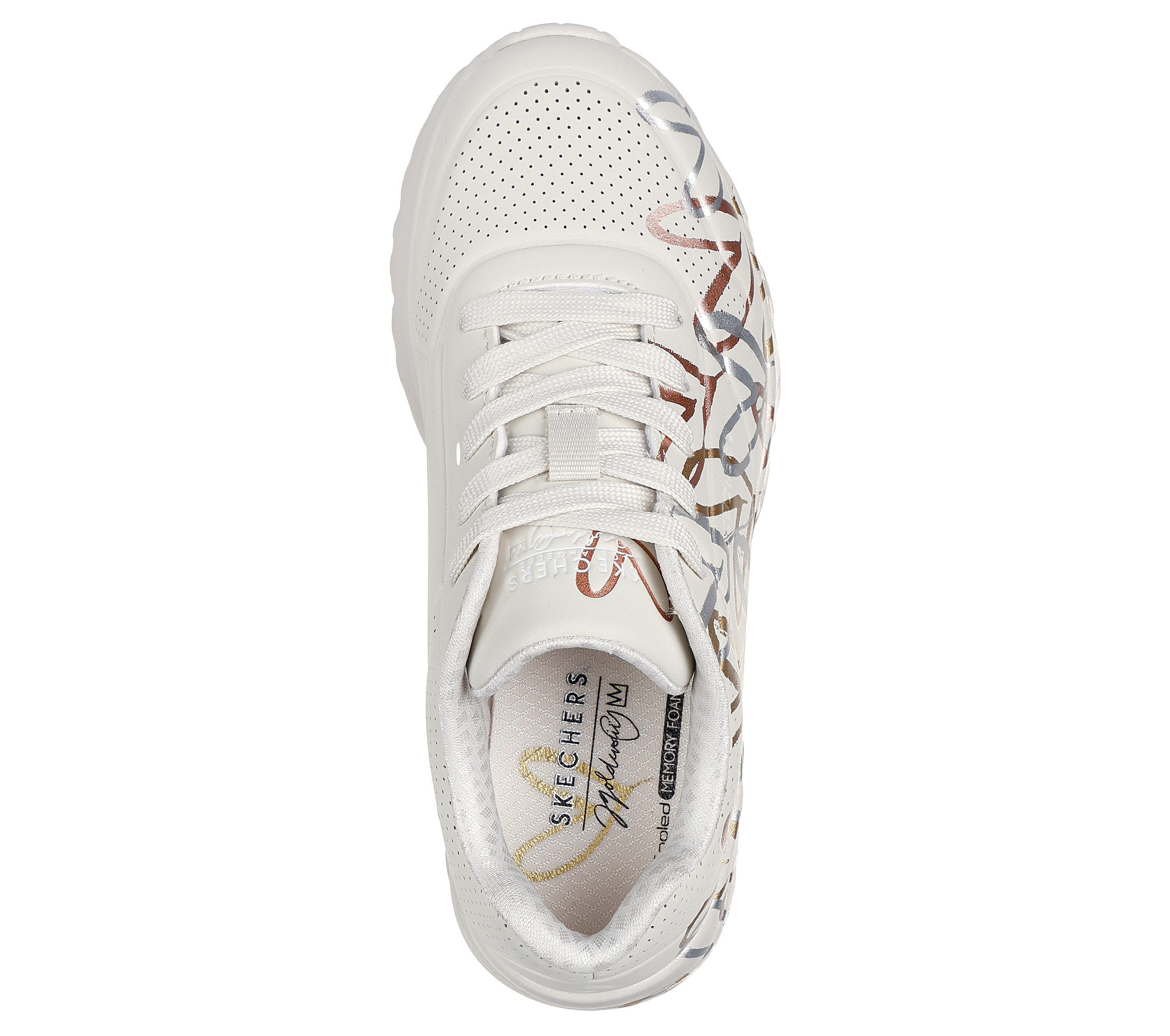 Skechers Uno Lite Metalic Love Bege Skechers 