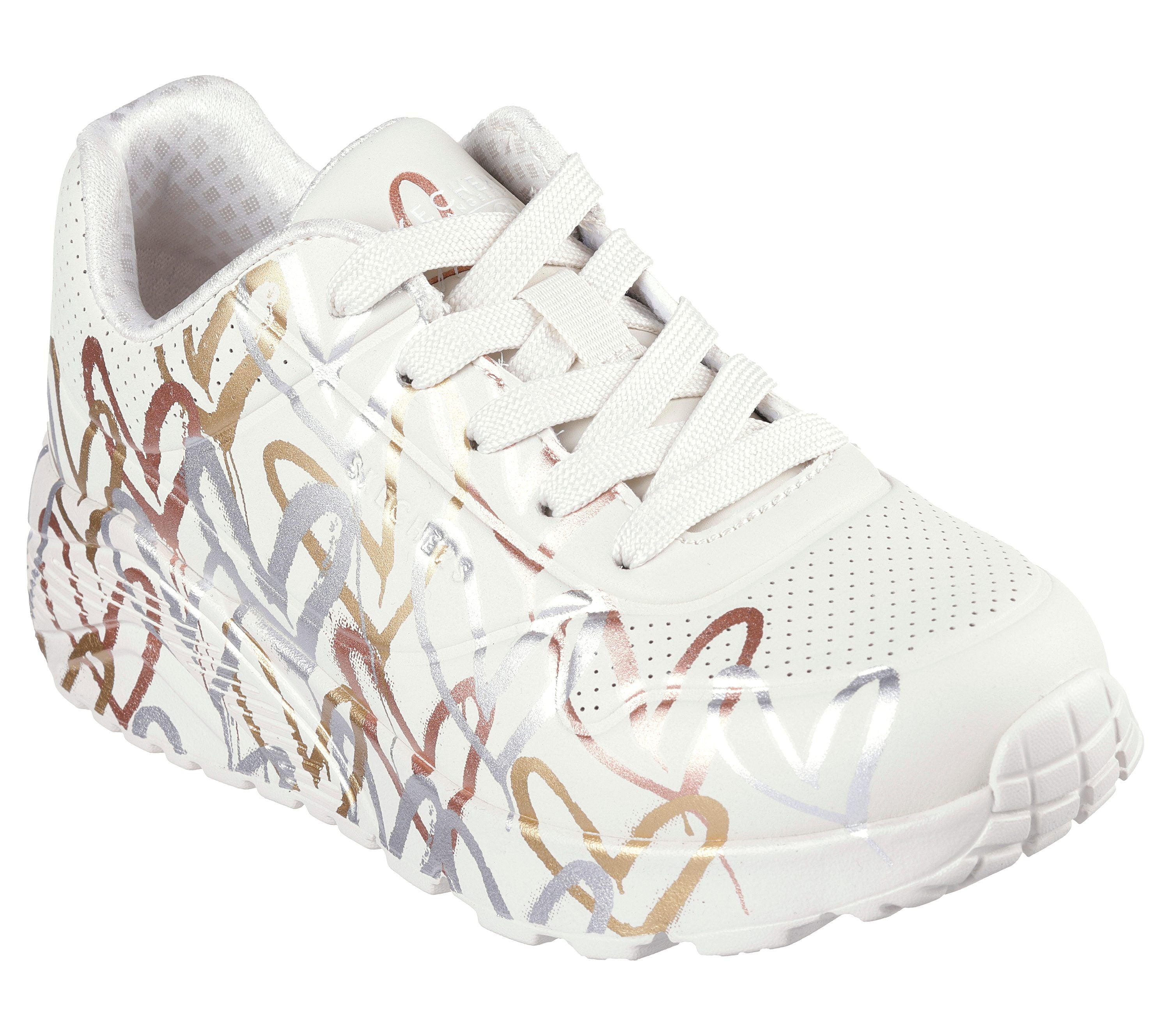 Skechers Uno Lite Metalic Love Bege Skechers 