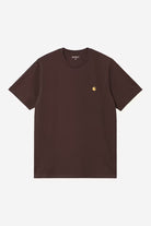 T-Shirt Homem Carhartt WIP Chase Castanha Carhartt 