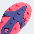 Chuteiras Criança Adidas F50 Hyperfast Club Vel FG/MG Branca/Rosa Adidas 