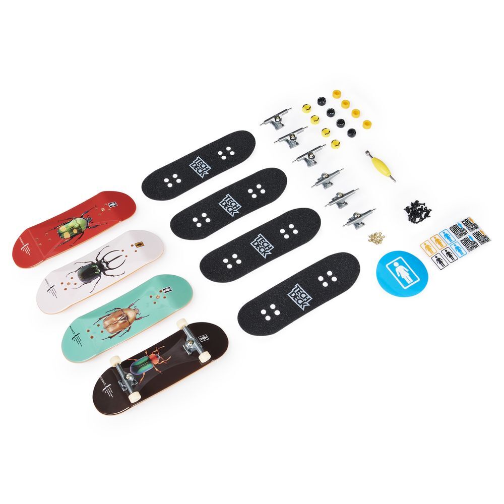 Tech Deck Skate Miniatura 4Pack - Girl Company Multicolor Tech Deck
